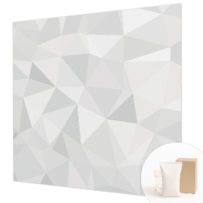 Fotomural decorativo para cabecero de cama con motivo de mosaico triangular