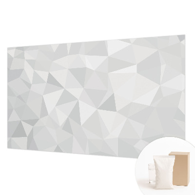 Fotomural decorativo para cabecero de cama con motivo de mosaico triangular