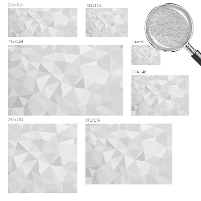 Fotomural decorativo para cabecero de cama con motivo de mosaico triangular
