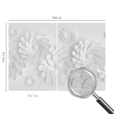 Mural decorativo con motivo floral elegante