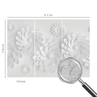 Mural decorativo con motivo floral elegante