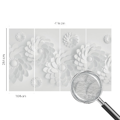 Mural decorativo con motivo floral elegante