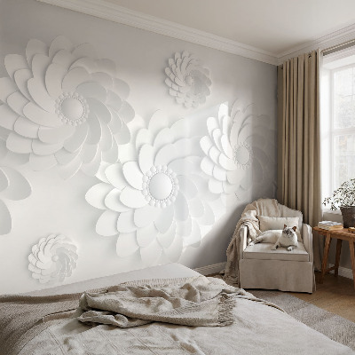 Mural decorativo con motivo floral elegante