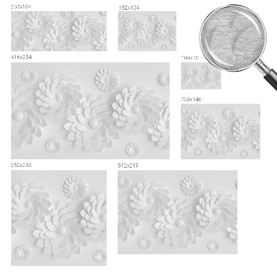 Mural decorativo con motivo floral elegante