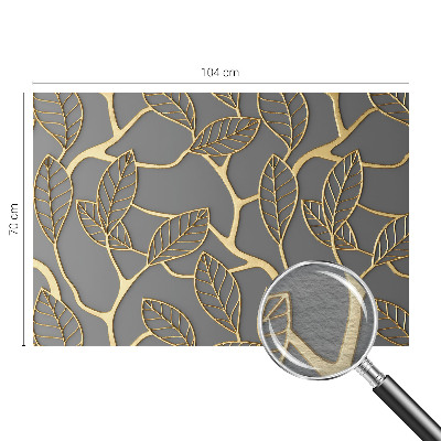 Papel mural con patrón decorativo con hojas elegantes