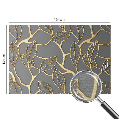 Papel mural con patrón decorativo con hojas elegantes