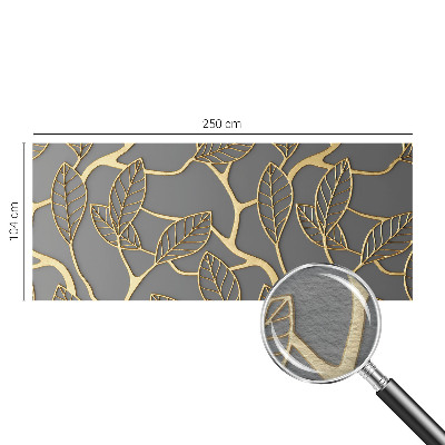 Papel mural con patrón decorativo con hojas elegantes