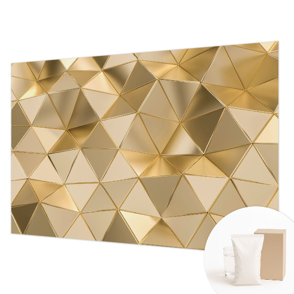 Mural de pared con estampado hermoso con patrones triangulares