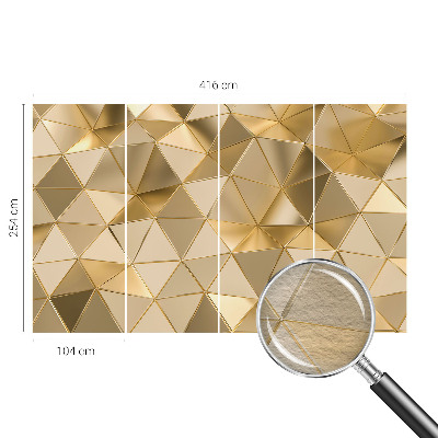 Mural de pared con estampado hermoso con patrones triangulares