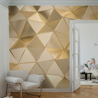 Mural de pared con estampado hermoso con patrones triangulares