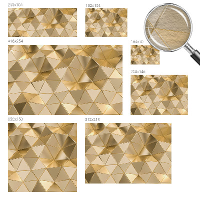 Mural de pared con estampado hermoso con patrones triangulares