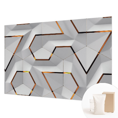 Papel mural texturado decorativo con patrones tridimensionales