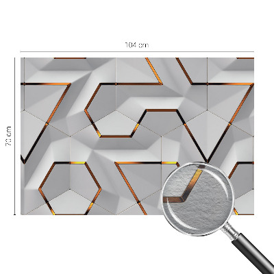 Papel mural texturado decorativo con patrones tridimensionales