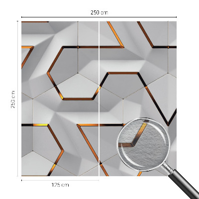 Papel mural texturado decorativo con patrones tridimensionales