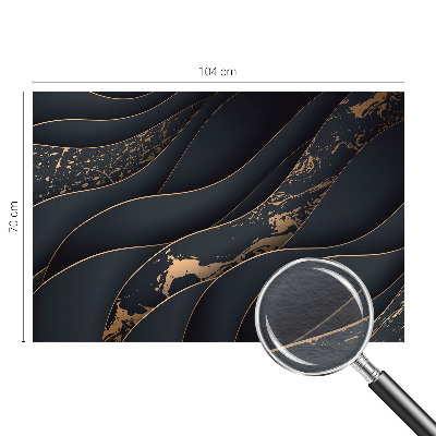 Mural decorativo con un diseño de ondas elegantes