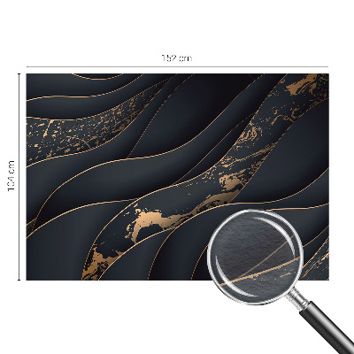 Mural decorativo con un diseño de ondas elegantes
