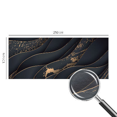 Mural decorativo con un diseño de ondas elegantes