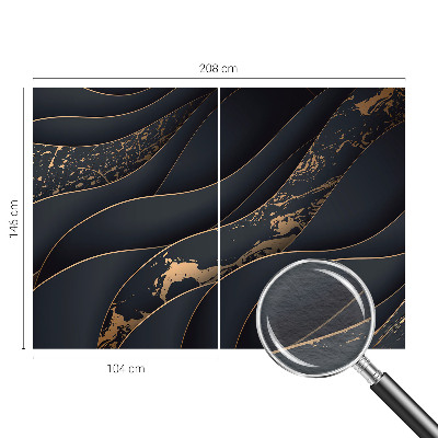 Mural decorativo con un diseño de ondas elegantes