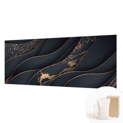 Mural decorativo con un diseño de ondas elegantes
