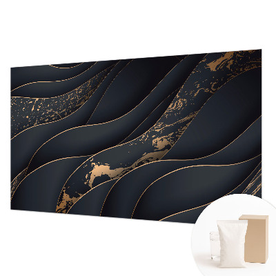 Mural decorativo con un diseño de ondas elegantes