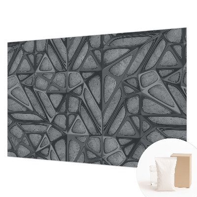 Papel mural texturado decorativo con patrones geométricos