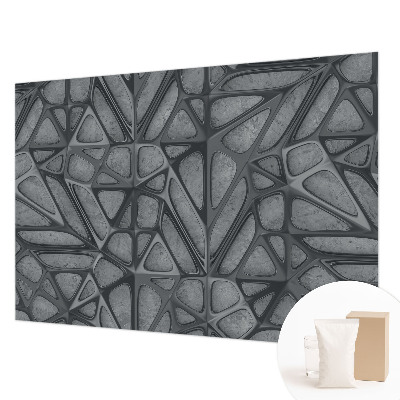 Papel mural texturado decorativo con patrones geométricos