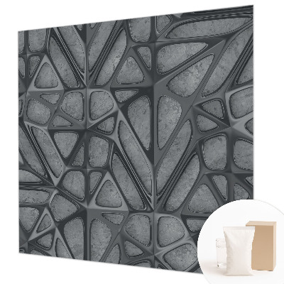 Papel mural texturado decorativo con patrones geométricos
