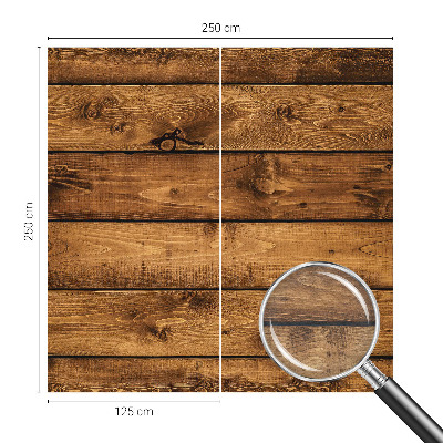 Papel mural con patrón decorativo con diseño de tablas de madera