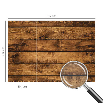 Papel mural con patrón decorativo con diseño de tablas de madera