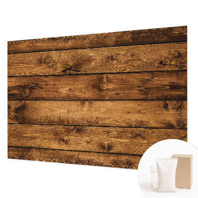 Papel mural con patrón decorativo con diseño de tablas de madera