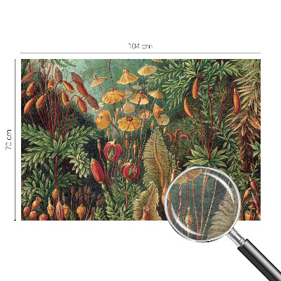Mural decorativo con motivo de jardín exótico