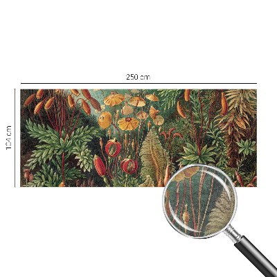 Mural decorativo con motivo de jardín exótico