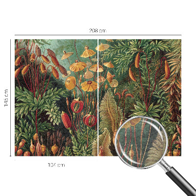 Mural decorativo con motivo de jardín exótico