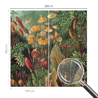 Mural decorativo con motivo de jardín exótico