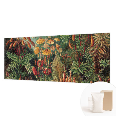 Mural decorativo con motivo de jardín exótico