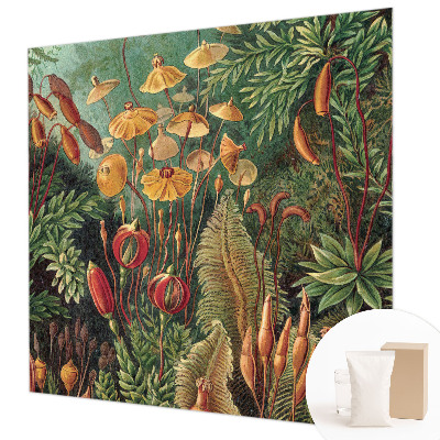 Mural decorativo con motivo de jardín exótico