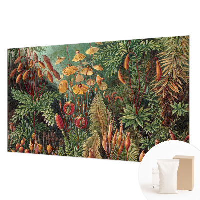 Mural decorativo con motivo de jardín exótico