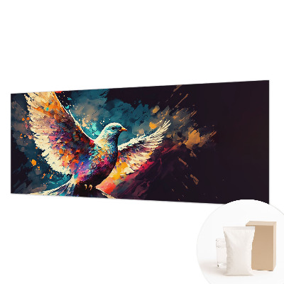 Fotomural decorativo para cabecero de cama con un pájaro colorido como motivo