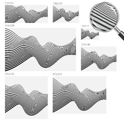 Papel mural con patrón decorativo con un diseño de abstracción dinámica