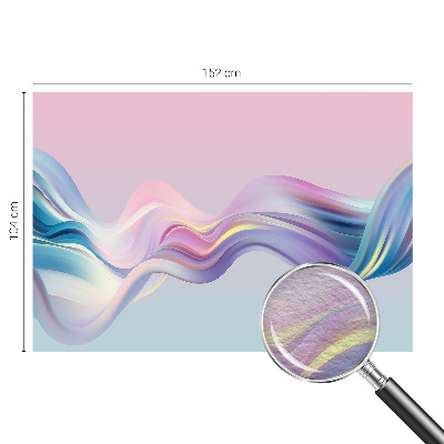 Papel mural texturado decorativo con diseño de olas coloridas