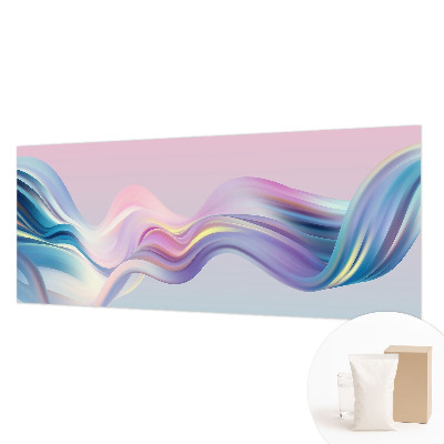 Papel mural texturado decorativo con diseño de olas coloridas