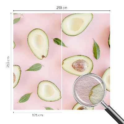 Fotomural decorativo para cabecero de cama con composición de aguacate para decorar el cabecero