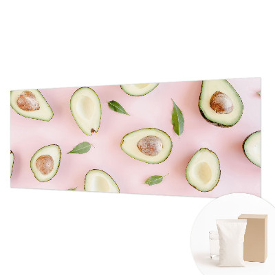 Fotomural decorativo para cabecero de cama con composición de aguacate para decorar el cabecero