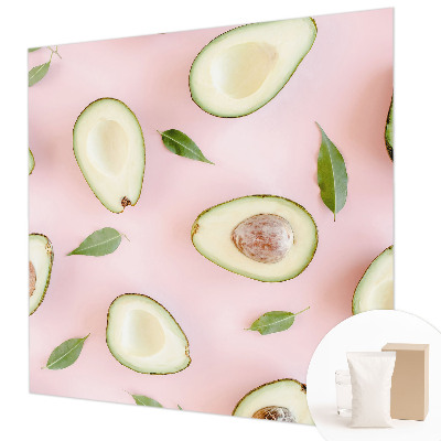 Fotomural decorativo para cabecero de cama con composición de aguacate para decorar el cabecero