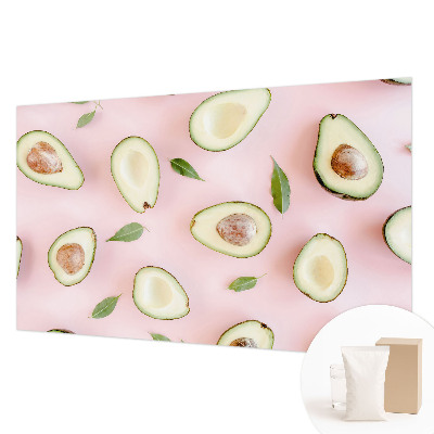 Fotomural decorativo para cabecero de cama con composición de aguacate para decorar el cabecero