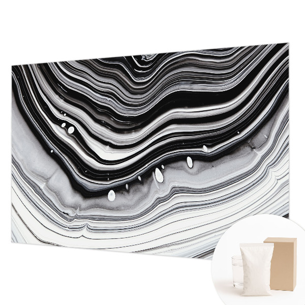 Mural de pared con estampado hermoso con diseño de ondas ópticas
