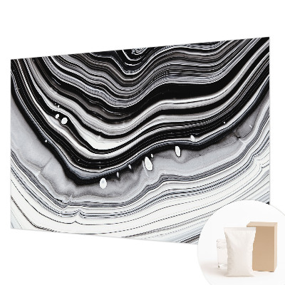 Mural de pared con estampado hermoso con diseño de ondas ópticas