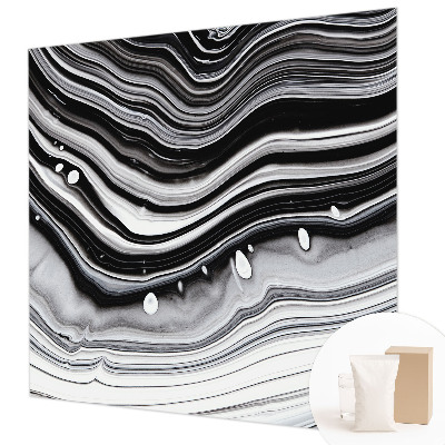 Mural de pared con estampado hermoso con diseño de ondas ópticas