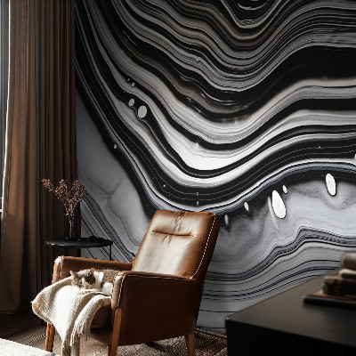 Mural de pared con estampado hermoso con diseño de ondas ópticas