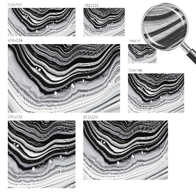 Mural de pared con estampado hermoso con diseño de ondas ópticas
